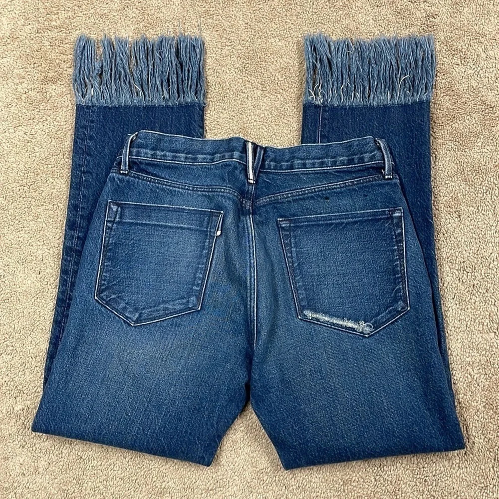 3x1 Jeans Fringe Straight Crop Jean - Picture 11 of 12
